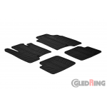 Original Gledring Passform Fußmatten Gummimatten 4 Tlg.+Fixing - Fiat Panda 2012-2014 & 4x4